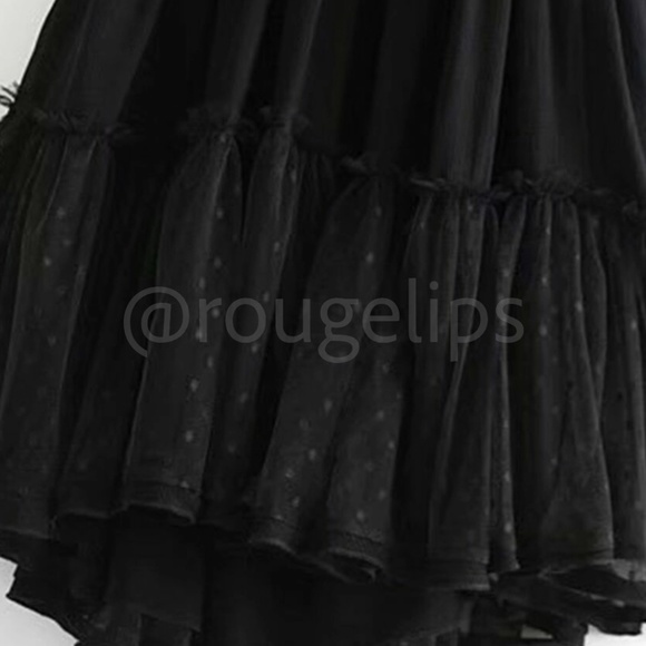 Backless Babydoll Short Dress in Black - Picture 8 of 12